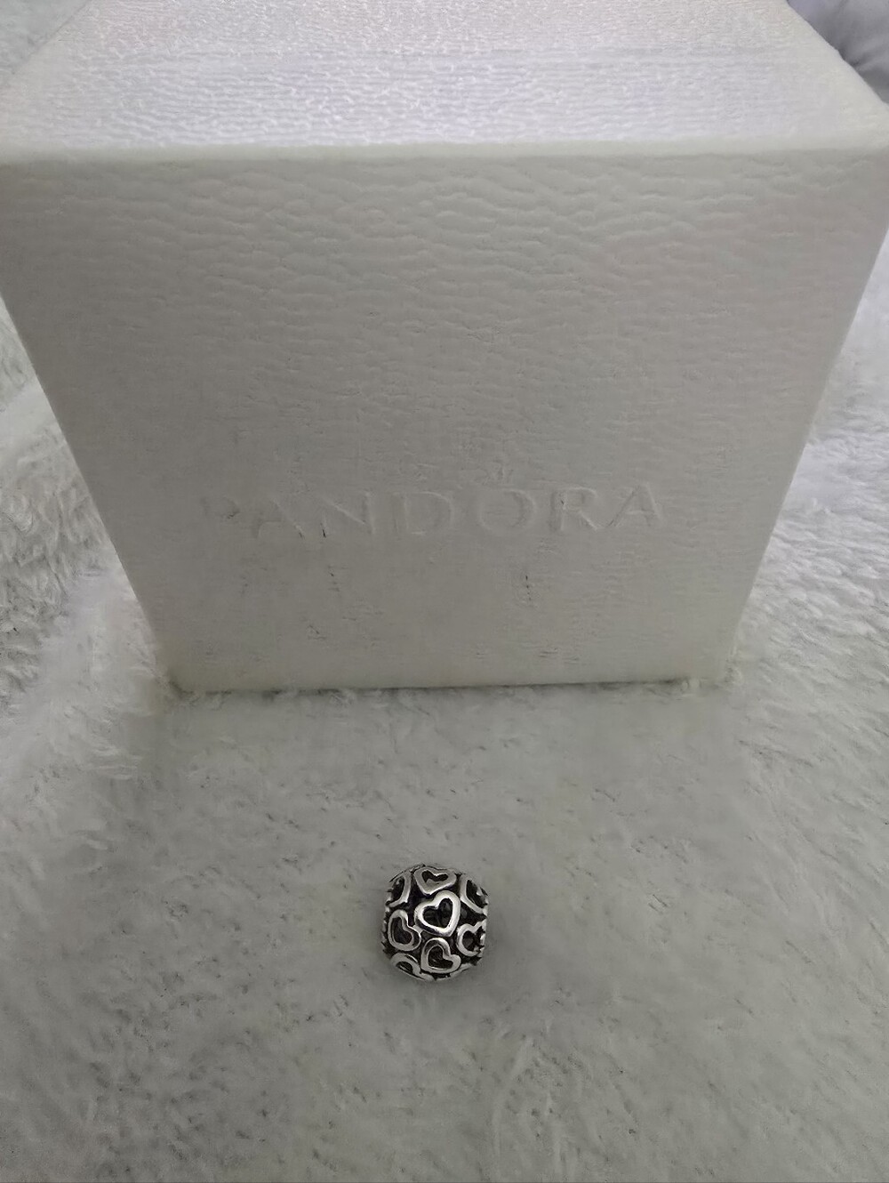 PANDORA Sterling Silver Heart Filigree Charm
